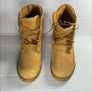 Timberland Men's yellow Lace-Up Boots USED (not box)